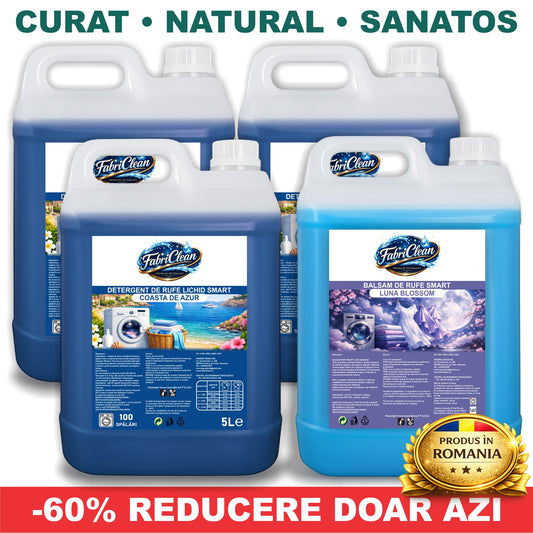 4x5L Set ULTRA COMPLET Detergent + Balsam (Coasta de Azur)
