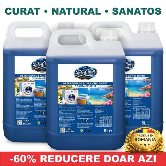 3x5L Detergent de Rufe Lichid SMART Coasta de Azur