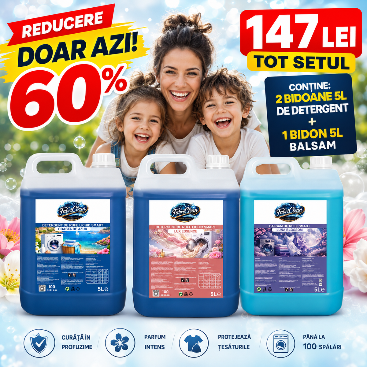 3x5L Set ULTRA COMPLET Detergent + Balsam
